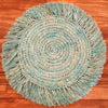 Medium Sized Round Straw Grass Dining Placemats With Fringe