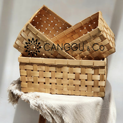 Woven Bamboo Basket Set