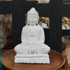 Antique Wooden Sitting Buddha