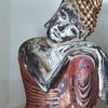 Antique Red & Gold Wooden Resting Buddha Large
