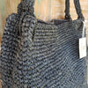 Black Woven Straw Grass Bag - Canggu & Co