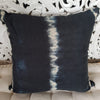 Tye Dyed Blue & Black Cotton Linen Cushions - Canggu & Co