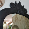 Large Black Carved Wooden Standing Mirror - Canggu & Co