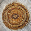 Natural Woven Banana Leaf Round Dining Placemats With Shells - Canggu & Co