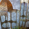 Arabic Style Tall Gold Brass Candle Holders - Canggu & Co