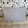 White Diamond Stitches Motif Raw Cotton Cushion - Canggu & Co