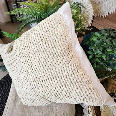 Knitted Cushions With Flange - Canggu & Co