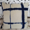 Tye Dyed Blue & Black Cotton Linen Cushions - Canggu & Co