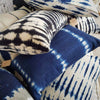 Tye Dyed Blue & Black Cotton Linen Cushions - Canggu & Co