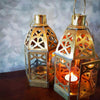 Small Arabic Style Brass Candle Holders - Canggu & Co