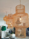 Woven Bamboo Round Shaped Ceiling Lamp Shades - Canggu & Co