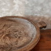 Tribal Patterned Large White Washed Wooden Bowl - Canggu & Co