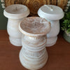 Medium Pillar Style Wooden Candle Holders - Canggu & Co