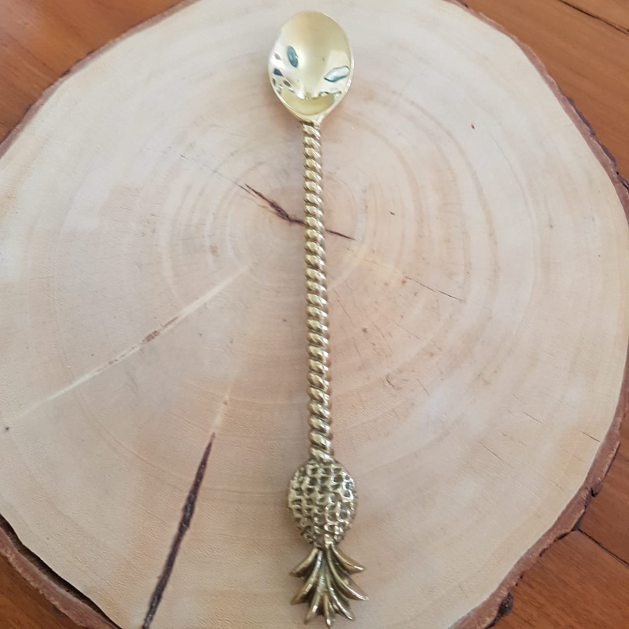Large Gold Brass Palm Tree & Pineapple Spoons – Canggu & Co