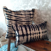 Tye Dyed Blue & Black Cotton Linen Cushions - Canggu & Co