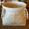 White Wash Bamboo Basket Set
