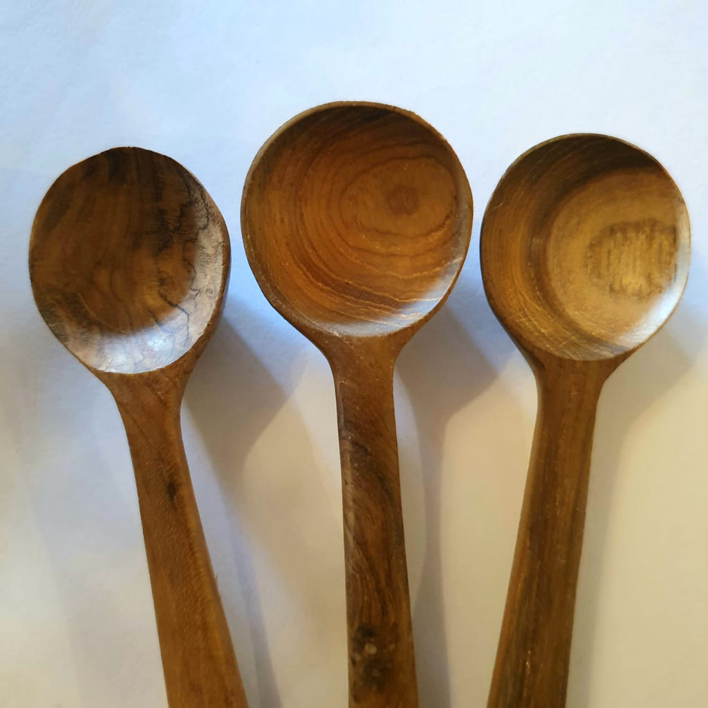 Circular Tea Spoon Wooden Round Head Tea Spoons – Canggu & Co