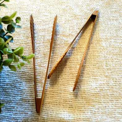Wooden Serving Tongs
