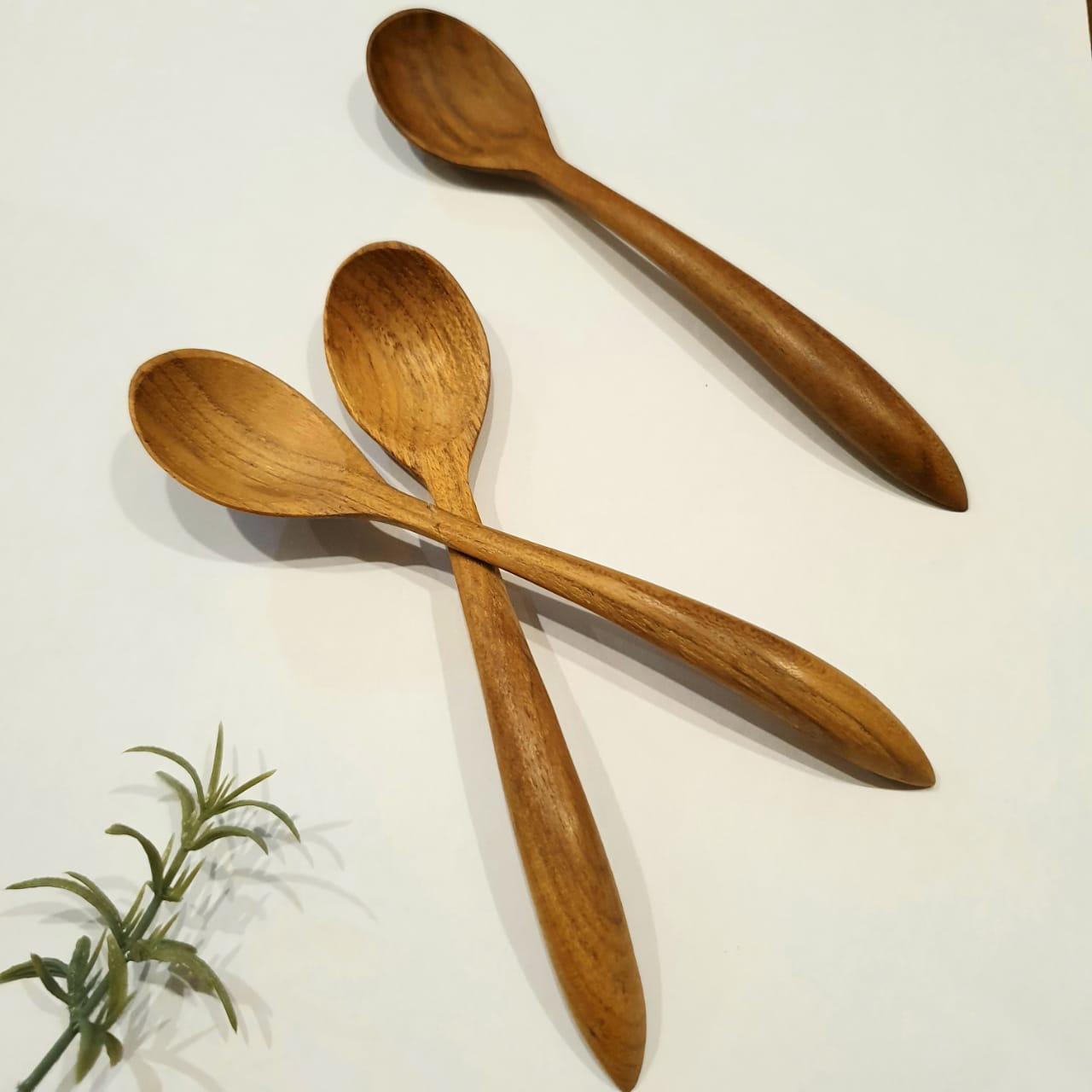 Circular Tea Spoon Wooden Curved Handle Tea Spoons – Canggu & Co