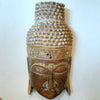 Carved Wooden Antique Buddha Head Wall Hanging