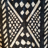Black & White Raw Cotton Tribal Print Throw With Tassels Or Pompoms