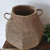 Medium Natural Woven Straw Grass Baskets