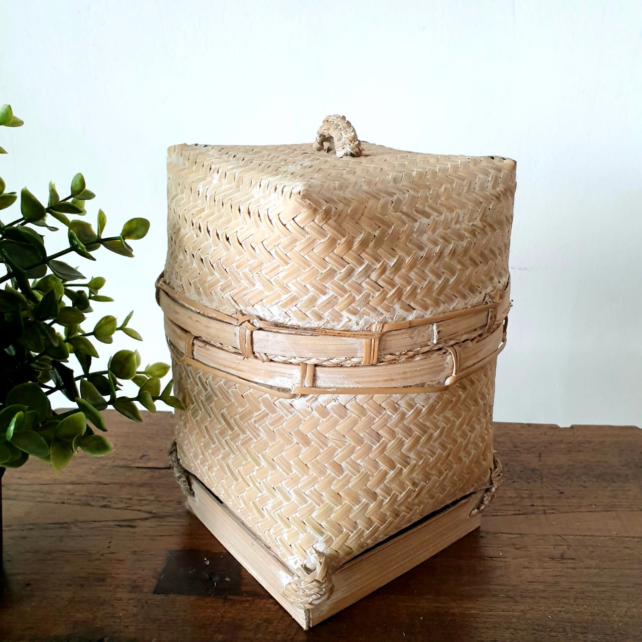 Bambo Rice Container Small Rectangular Bamboo Rice Box With Lid – Canggu & Co