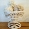 White Washed Bamboo Dulang Style Bowl
