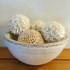 White Washed Wooden Fruit & Decor Bowl