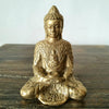 Small Golden Brass Sitting Buddha