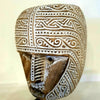 Antique Carved Motif Tribal Wooden Head Masks
