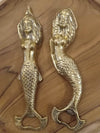 Gold Brass Mermaid Figure Bottle Opener