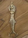 Gold Brass Mermaid Figure Bottle Opener