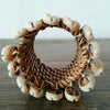 Rattan Napkin Rings With Cowrie Shells
