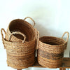 Set 3 Natural Woven Banana Leaf Basket