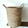 Set 4 Woven Natural Straw Grass Basket