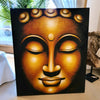 Golden Buddha Head Painting