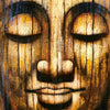 Antique Style Buddha Head Painting