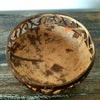 Carved Coconut Bowl With Vine Motif