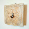 Square Carved Wooden Hook