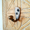 Square Carved Wooden Hook