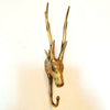 Golden Brass Deer Head Hooks
