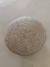 Round Woven Grass Cushions With Fringe