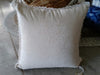 Eastern Printed Motif On Natural Cotton Linen Cushion With Tassels