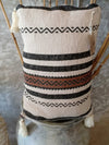 Tribal Pattern Raw Cotton Cushions With Fringe