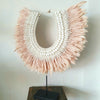 Large Feather & Shell Pendant with Stand