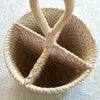 Cutlery Round Rattan Box With Handle