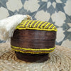 Small Round Beaded Bamboo Boxes With White Tassel