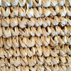 Natural Woven Straw Grass Bag with Leather Handles