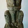 Large Tribal Sitting People Wood Carving On Stand